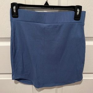 Mini ribbed skirt